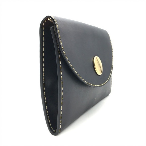 Celine Stitch Leather Clutch Bag Blue - Picture 6 of 10